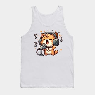 Singing Cat Tank Top